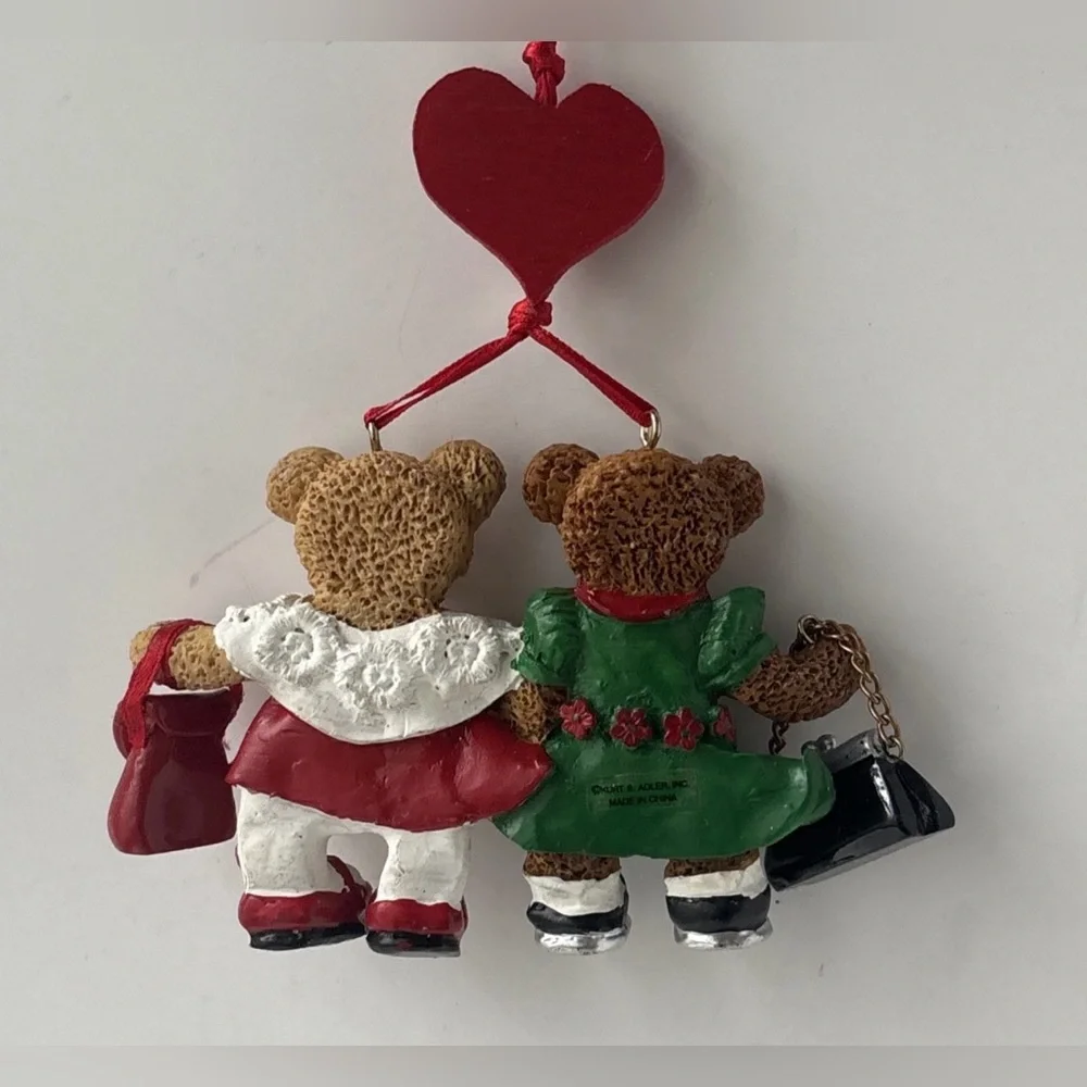 Kurt Adler Christmas Ornament Friends Forever Collectible Holly Bearies‎